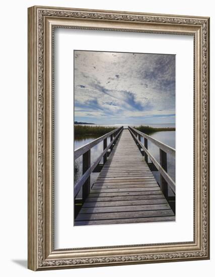 North Carolina, Outer Banks National Seashore, Corolla,Boardwalk-Walter Bibikow-Framed Photographic Print