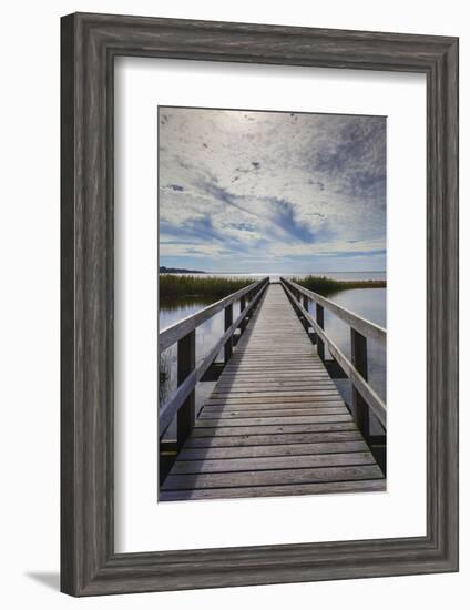 North Carolina, Outer Banks National Seashore, Corolla,Boardwalk-Walter Bibikow-Framed Photographic Print