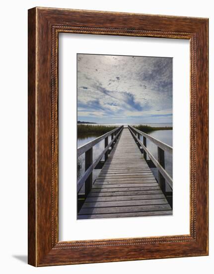 North Carolina, Outer Banks National Seashore, Corolla,Boardwalk-Walter Bibikow-Framed Photographic Print