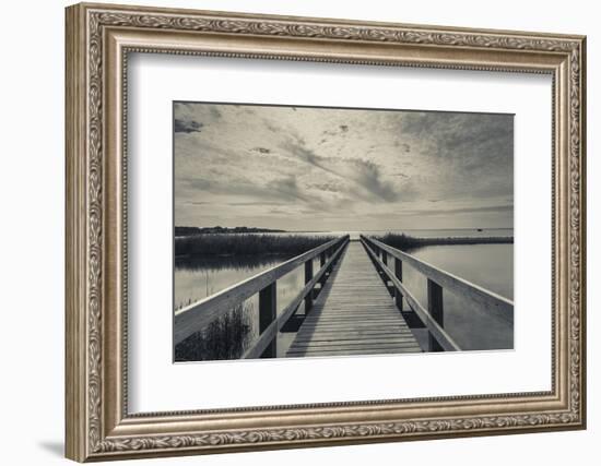 North Carolina, Outer Banks National Seashore, Corolla,Boardwalk-Walter Bibikow-Framed Photographic Print