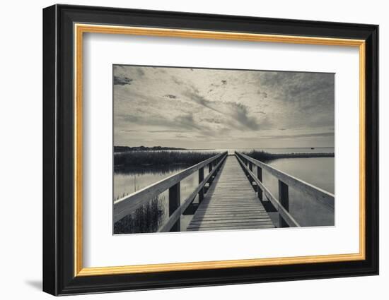 North Carolina, Outer Banks National Seashore, Corolla,Boardwalk-Walter Bibikow-Framed Photographic Print