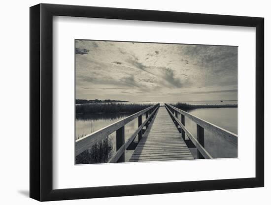 North Carolina, Outer Banks National Seashore, Corolla,Boardwalk-Walter Bibikow-Framed Premium Photographic Print