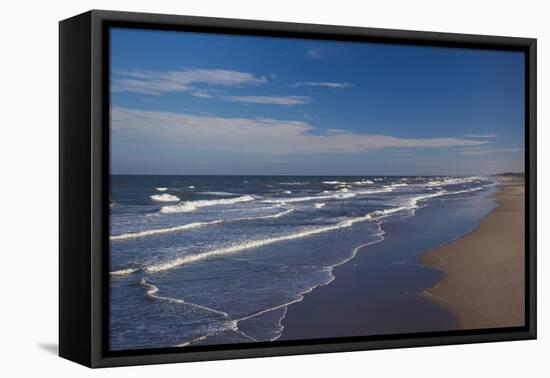 North Carolina, Outer Banks National Seashore, Nags Head Beach View-Walter Bibikow-Framed Premier Image Canvas