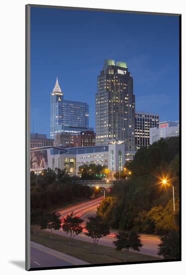 North Carolina, Raleigh, City Skyline, Dusk-Walter Bibikow-Mounted Photographic Print