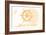 North Carolina - Ship Wheel - Yellow - Coastal Icon-Lantern Press-Framed Premium Giclee Print
