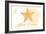 North Carolina - Starfish - Yellow - Coastal Icon-Lantern Press-Framed Art Print