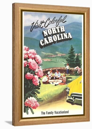 North Carolina Travel Poster-null-Framed Stretched Canvas