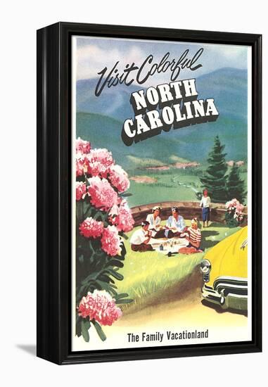 North Carolina Travel Poster-null-Framed Stretched Canvas