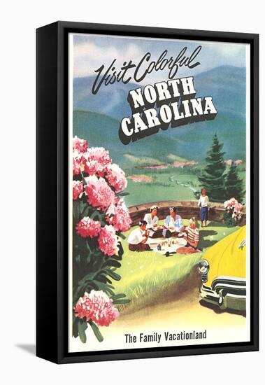 North Carolina Travel Poster-null-Framed Stretched Canvas