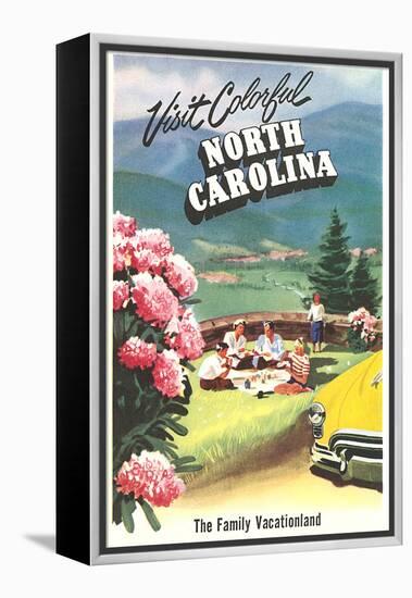 North Carolina Travel Poster-null-Framed Stretched Canvas