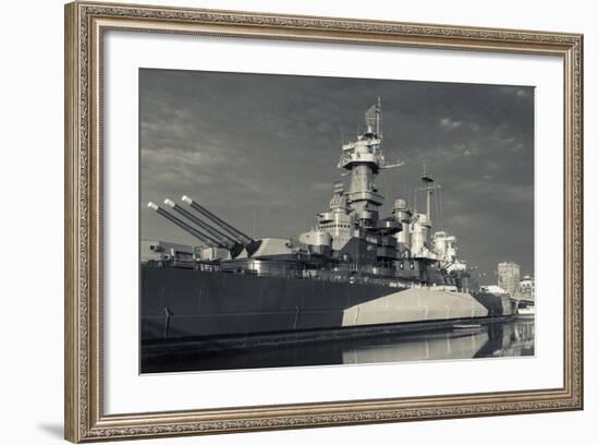 North Carolina, Wilmington, Battleship Uss North Carolina-Walter Bibikow-Framed Photographic Print