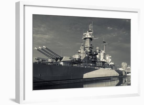 North Carolina, Wilmington, Battleship Uss North Carolina-Walter Bibikow-Framed Photographic Print