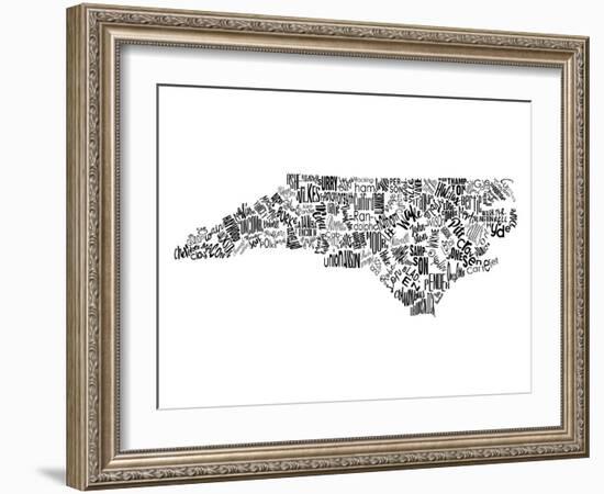 North Carolina-Jace Grey-Framed Art Print