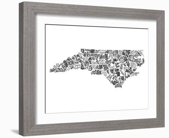 North Carolina-Jace Grey-Framed Art Print