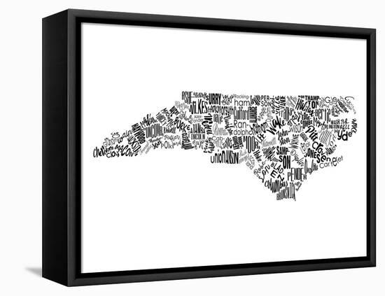 North Carolina-Jace Grey-Framed Stretched Canvas