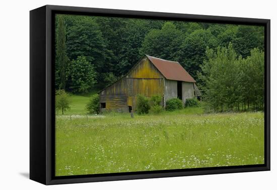 North Cascades Barn-George Johnson-Framed Premier Image Canvas