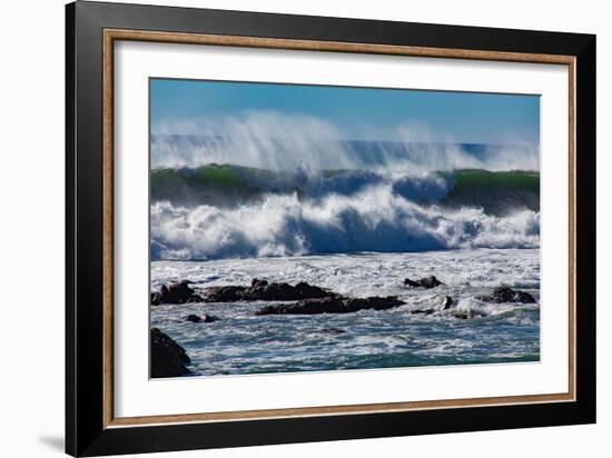 North Cayucos V-Lee Peterson-Framed Photo