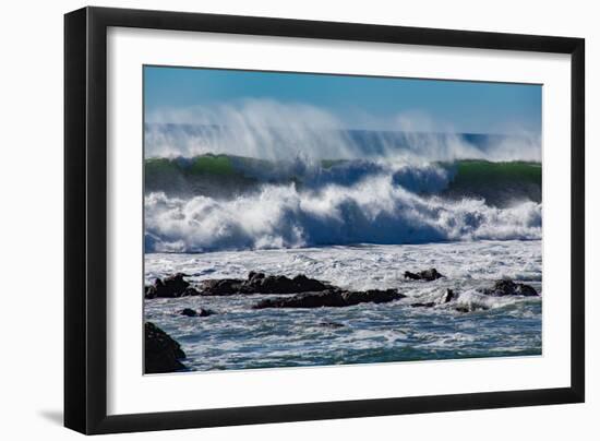 North Cayucos V-Lee Peterson-Framed Photo