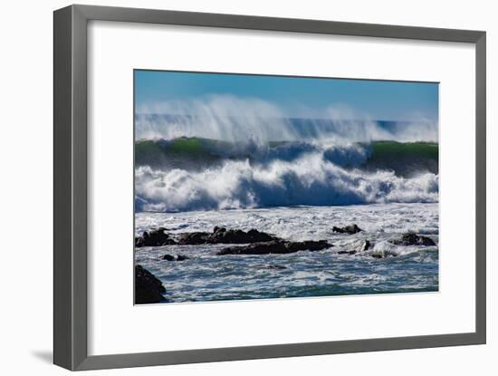 North Cayucos V-Lee Peterson-Framed Photo