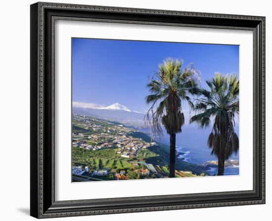 North Coast and Mount Teide, Tenerife, Canary Islands, Spain-John Miller-Framed Photographic Print