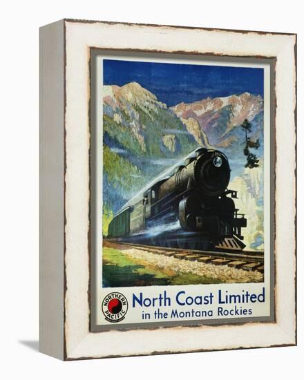 North Coast Limited in the Montana Rockies Poster-Gustav Krollmann-Framed Premier Image Canvas