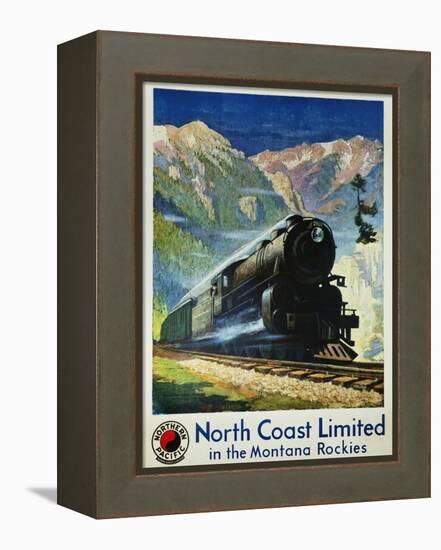 North Coast Limited in the Montana Rockies Poster-Gustav Krollmann-Framed Premier Image Canvas