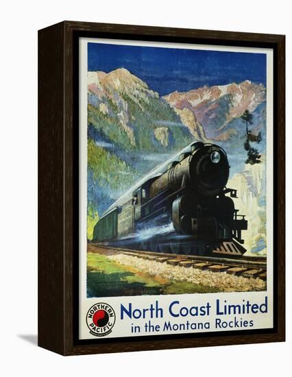 North Coast Limited in the Montana Rockies Poster-Gustav Krollmann-Framed Premier Image Canvas