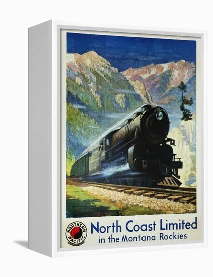 North Coast Limited in the Montana Rockies Poster-Gustav Krollmann-Framed Premier Image Canvas