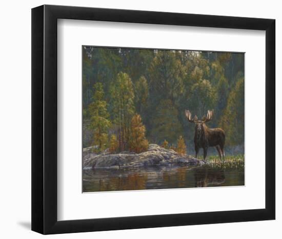 North Country Moose-Bruce Miller-Framed Giclee Print