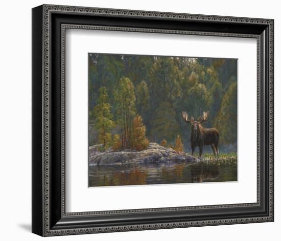 North Country Moose-Bruce Miller-Framed Giclee Print