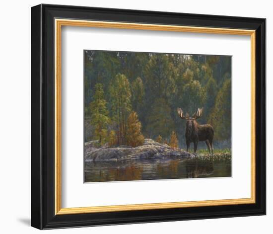 North Country Moose-Bruce Miller-Framed Giclee Print