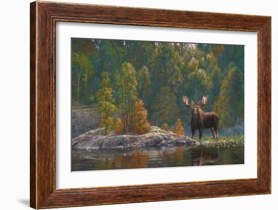 North Country Moose-Bruce Miller-Framed Giclee Print