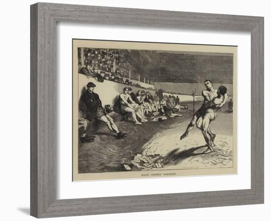 North Country Wrestling-Edwin Buckman-Framed Giclee Print