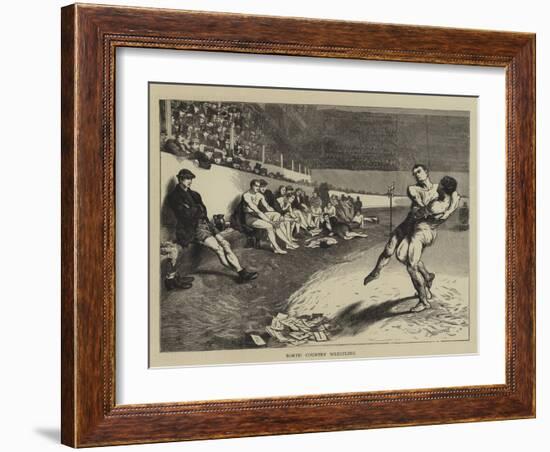 North Country Wrestling-Edwin Buckman-Framed Giclee Print