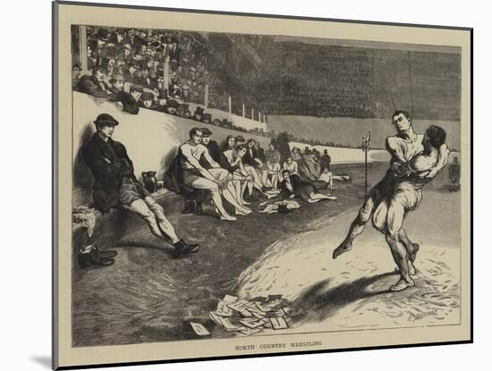 North Country Wrestling-Edwin Buckman-Mounted Giclee Print