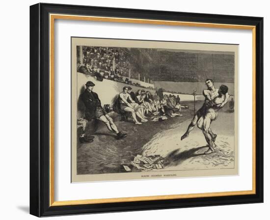 North Country Wrestling-Edwin Buckman-Framed Giclee Print