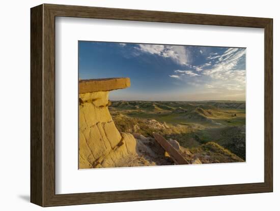 North Dakota, Overlooking an Eroded Prairie from an Erosion Formation-Judith Zimmerman-Framed Premium Photographic Print