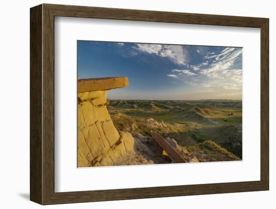 North Dakota, Overlooking an Eroded Prairie from an Erosion Formation-Judith Zimmerman-Framed Photographic Print