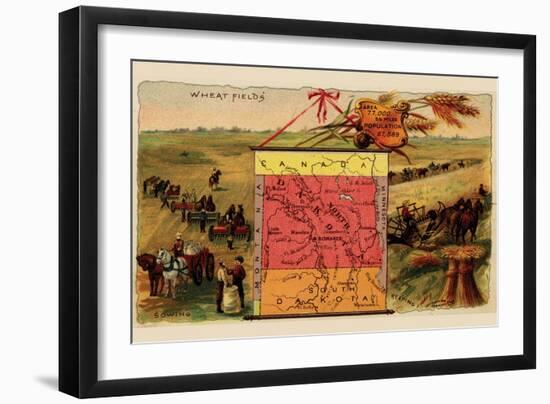 North Dakota-Arbuckle Brothers-Framed Art Print
