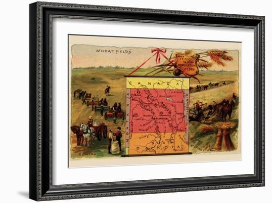 North Dakota-Arbuckle Brothers-Framed Art Print