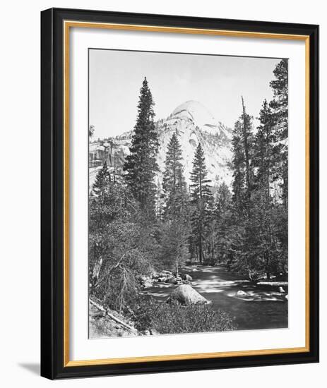 North Dome, 3730 ft., Yosemite-Carleton E Watkins-Framed Giclee Print