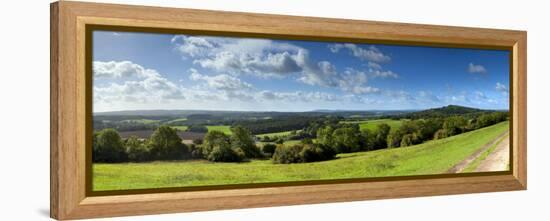 North Downs from Newlands Corner, Nr; Guildford, Surrey, England-Jon Arnold-Framed Premier Image Canvas