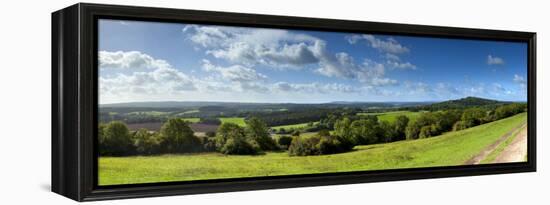 North Downs from Newlands Corner, Nr; Guildford, Surrey, England-Jon Arnold-Framed Premier Image Canvas