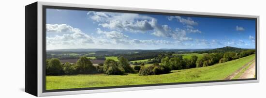 North Downs from Newlands Corner, Nr; Guildford, Surrey, England-Jon Arnold-Framed Premier Image Canvas