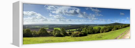 North Downs from Newlands Corner, Nr; Guildford, Surrey, England-Jon Arnold-Framed Premier Image Canvas