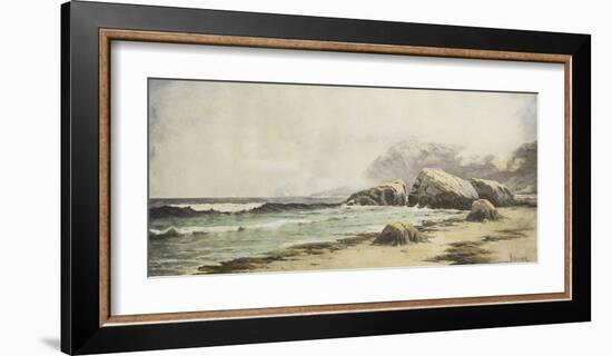 North East Seacoast Scene with Sailboats in Distance-Alfred Thompson Bricher-Framed Premium Giclee Print