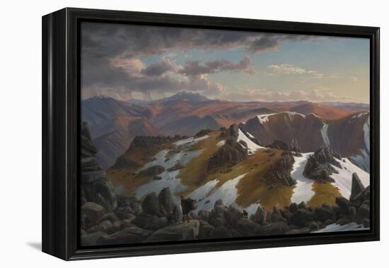 North-East View from the Northern Top of Mount Kosciusko, 1863-Eugene Von Guerard-Framed Premier Image Canvas