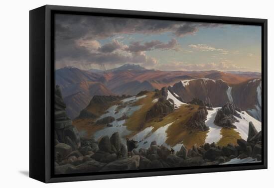 North-East View from the Northern Top of Mount Kosciusko, 1863-Eugene Von Guerard-Framed Premier Image Canvas