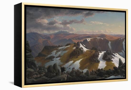 North-East View from the Northern Top of Mount Kosciusko, 1863-Eugene Von Guerard-Framed Premier Image Canvas