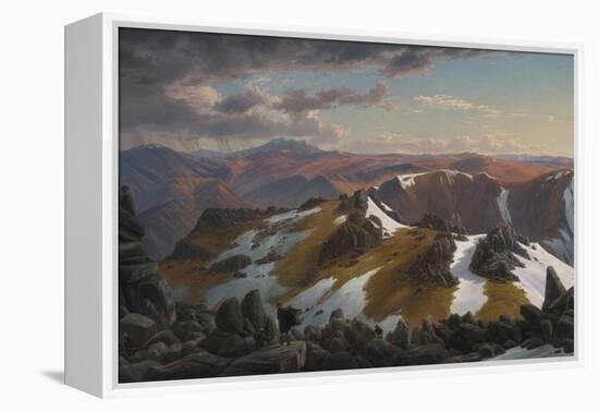 North-East View from the Northern Top of Mount Kosciusko, 1863-Eugene Von Guerard-Framed Premier Image Canvas